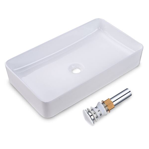slide 10 of 9, Bathroom Vessel Sink White