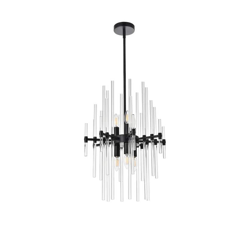Samuel 17 inch Crystal Rod Pendant - N/A