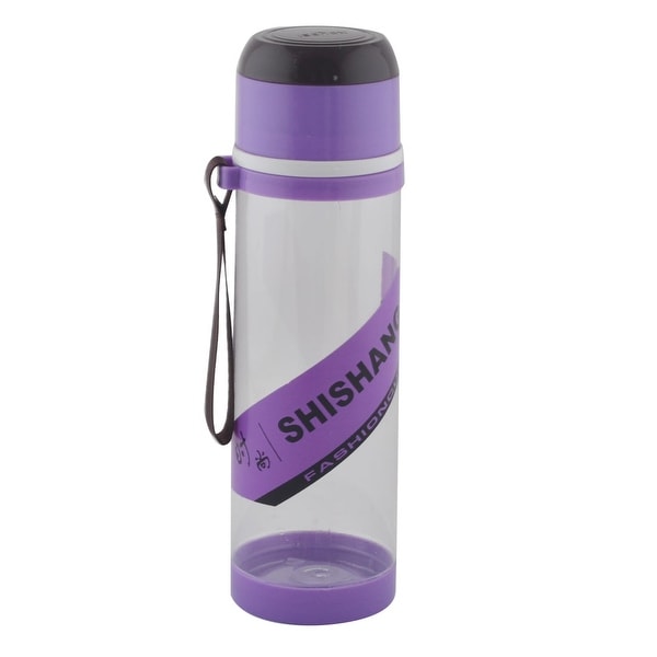 Camping Plastic Detachable Tea Strainer Sport Water Bottle Cup Mug Purple 760ML