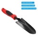 preview thumbnail 4 of 3, 6.3x2.4" Garden Trowel Gardening Hand Shovel Transplant Tools Black Red - Black, Red