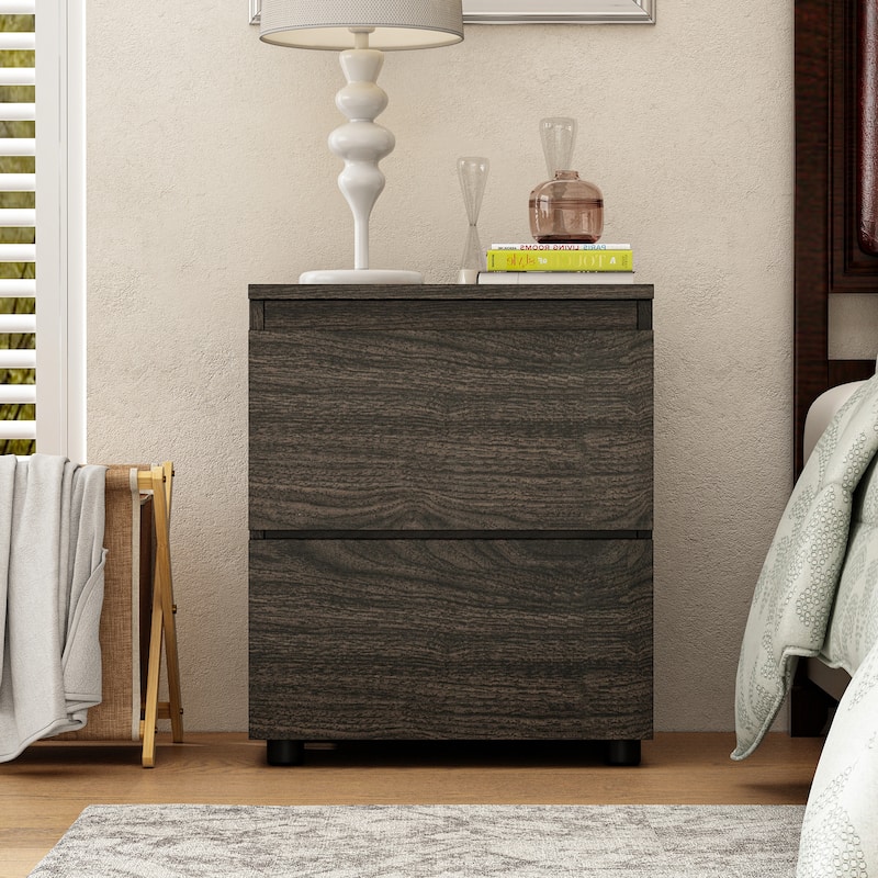 18.9'' Tall 15.7"W 2 - Drawer Nightstand Chest End Table