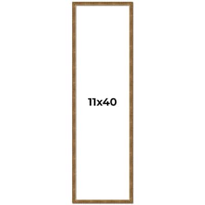 11x40 Frame Gold Picture Frame - Complete Modern Photo Frame Includes