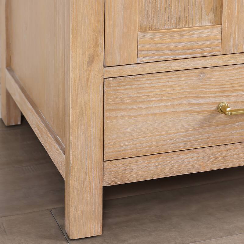 Gela Single Bath Vanity with Ceramic Basin Top and Mirror