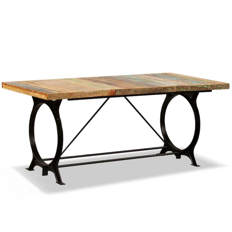 vidaXL Dining Table Kitchen Table Home Dining Room Table Solid Reclaimed Wood