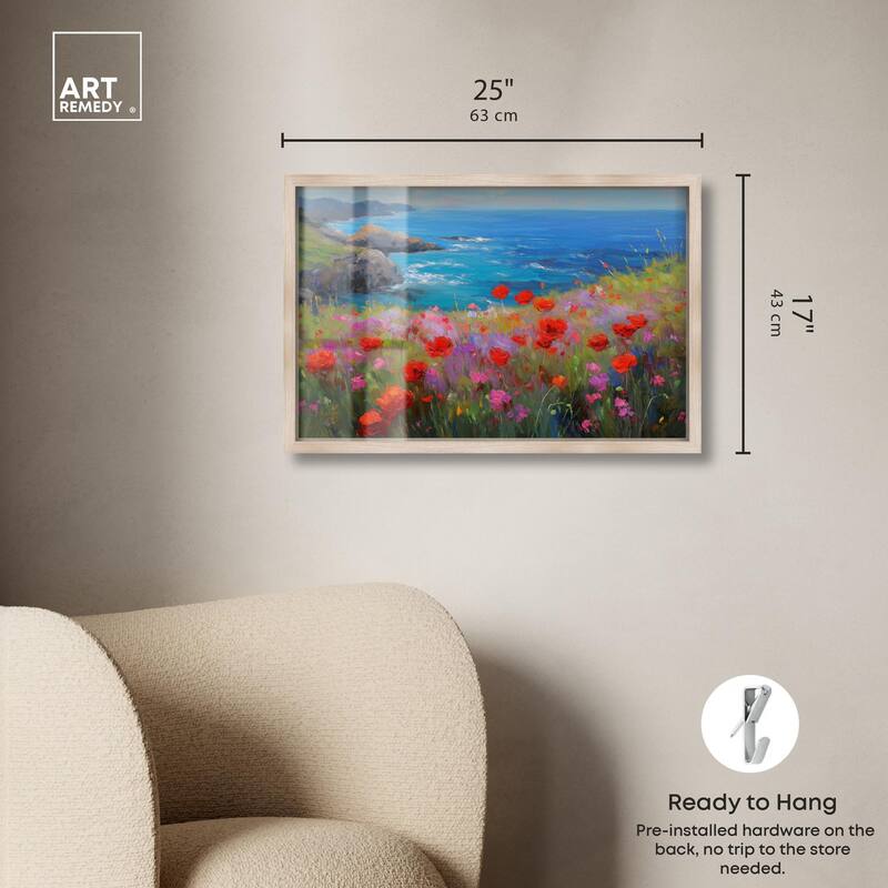 Ocean View Bloom II Shadowbox by Art Remedy