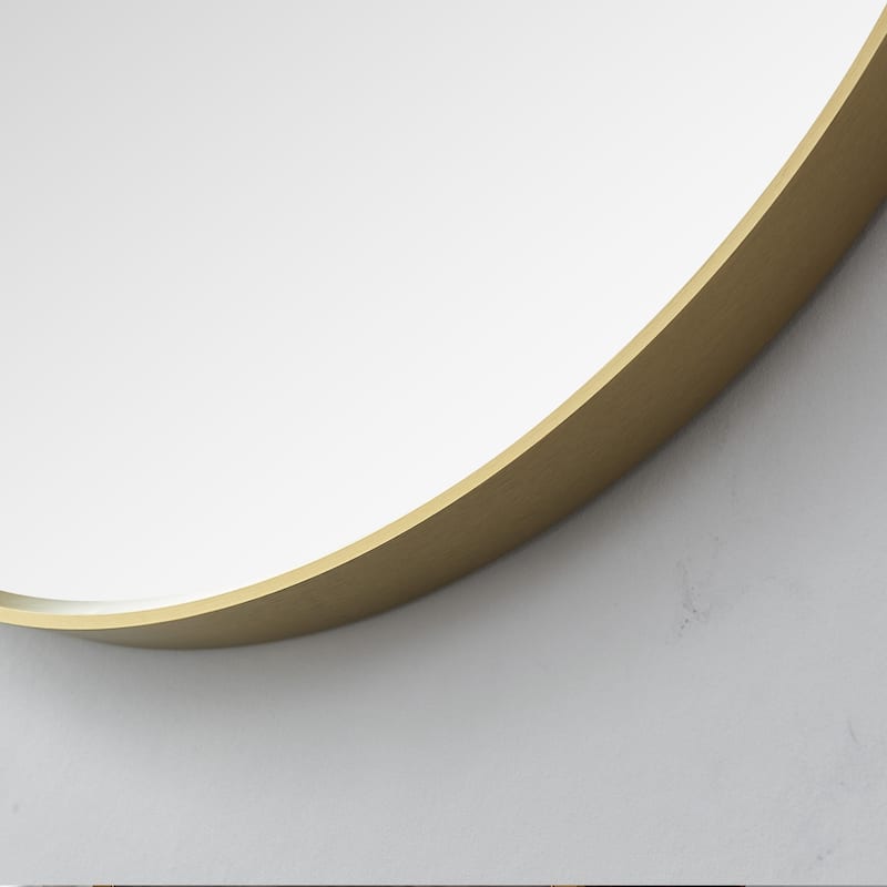 Vinnova Cascante Round Metal Wall Mirror