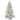 Christmas Time 7.5-Ft Silverado Pine White Flocked Slim Christmas Tree with EZ Connect Warm White LED Lights