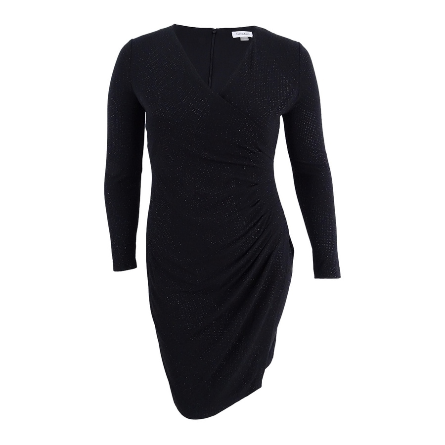 sparkle ruched dress