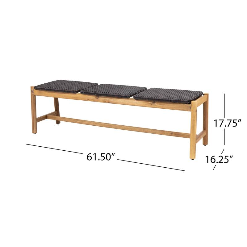 Cambria 3 Seater Bench - Teak