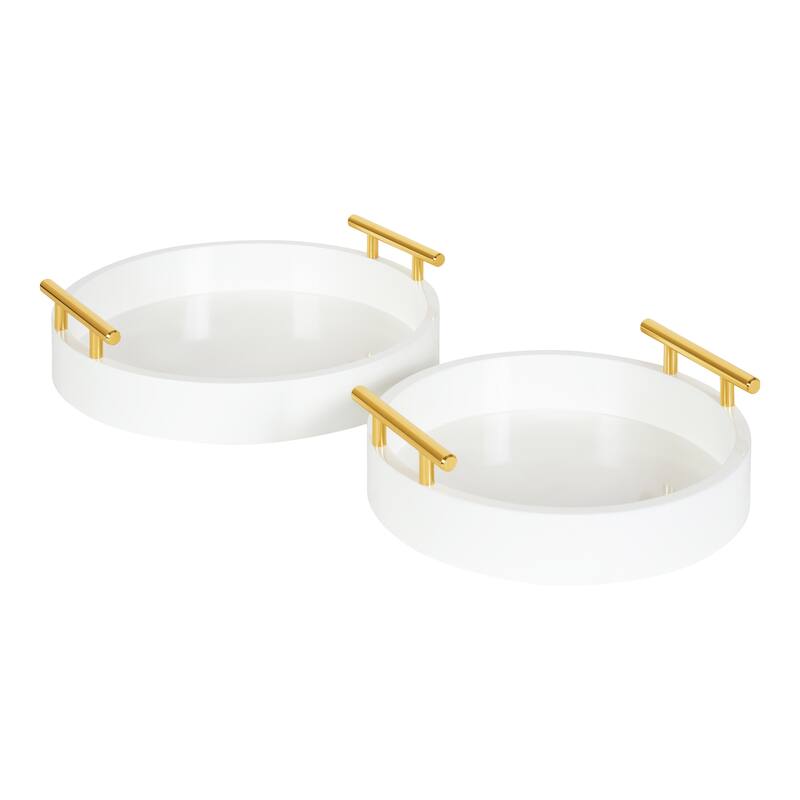 Kate and Laurel Lipton Round Tray Set