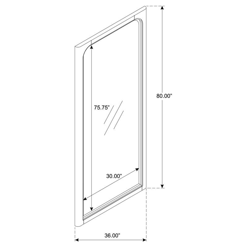 Solano 80-inch Full Length Floor Mirror Weathered Mango - Overstock ...