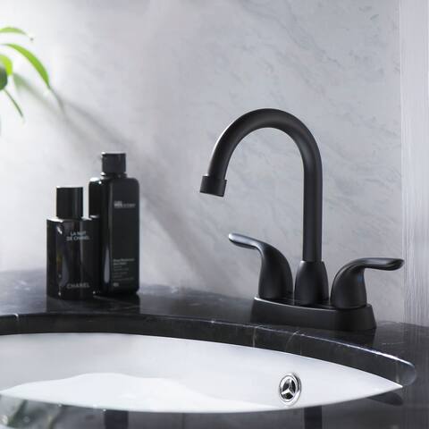 Black Waterfall Single Handle Bathroom Vessel Sink Faucet
