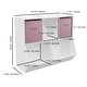 preview thumbnail 15 of 13, Kids Bookcase with Collapsible Fabric Drawers, Toy Storage Cabinet