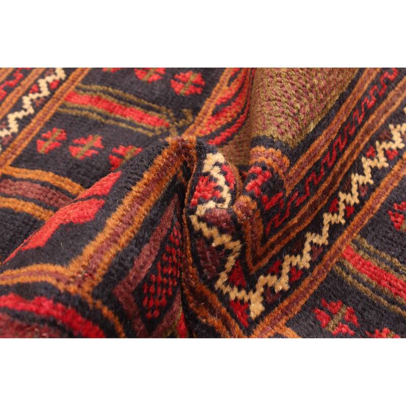 ECARPETGALLERY Hand-knotted Teimani Dark Navy Wool Rug - 3'1 x 4'11