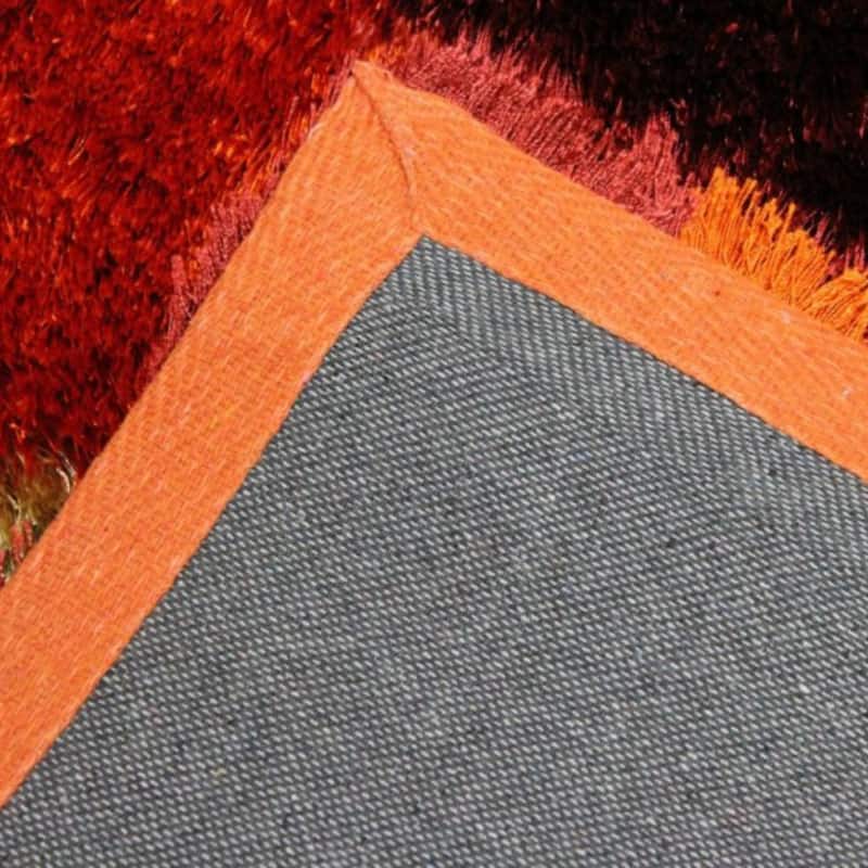 RugBerry Optima Orange Burgundy Beige Abstract Geometric Modern Area Rug