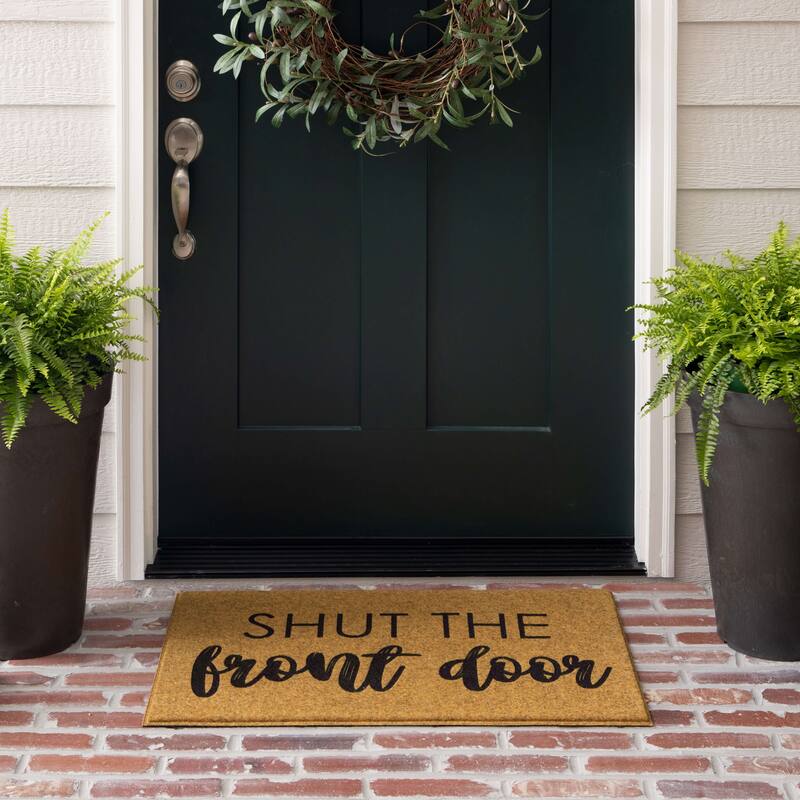 Mohawk Home Faux Coir Novelty Impressions Doormat