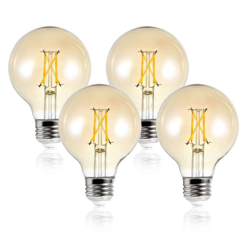 Light Society Set of 4 Niva G25 LED Filament Light Bulbs