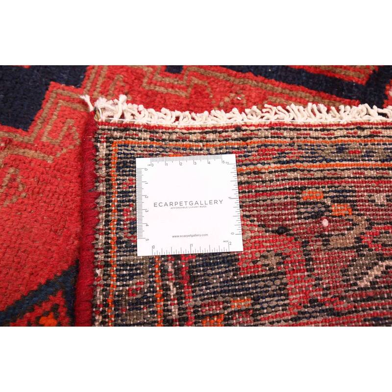 ECARPETGALLERY Hand-knotted Andelz Red Wool Rug - 4'3 x 7'7