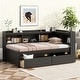 preview thumbnail 10 of 12, Rubber Wood Twin Loft Bed w/Storage Cabinet,Drawers and Pull Out Desk