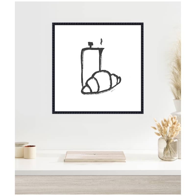 Kate and Laurel Breakfast Club No. 2 by Gabrielly Guedes Framed Canvas Wall Art Print