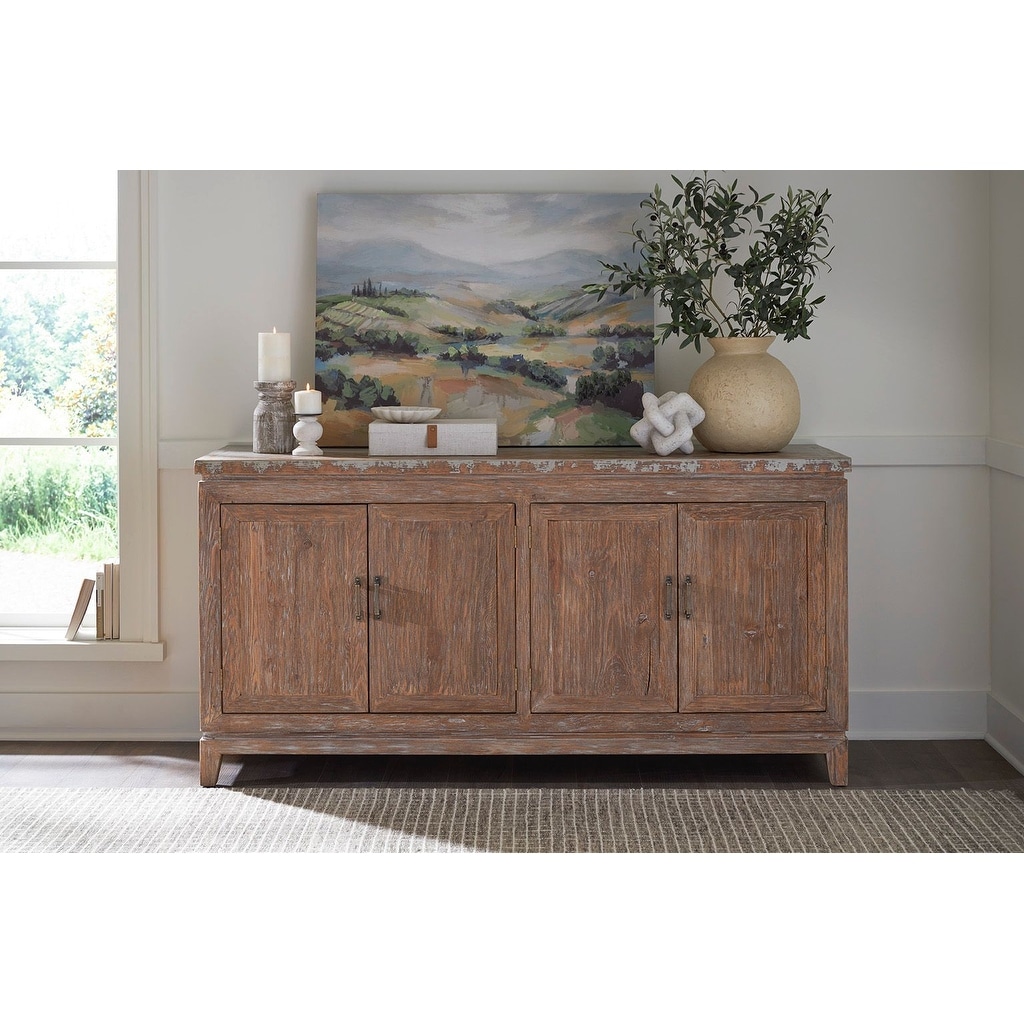 Furniture Classics Vineland 71-inch Reclaimed Pine Wire Brushed