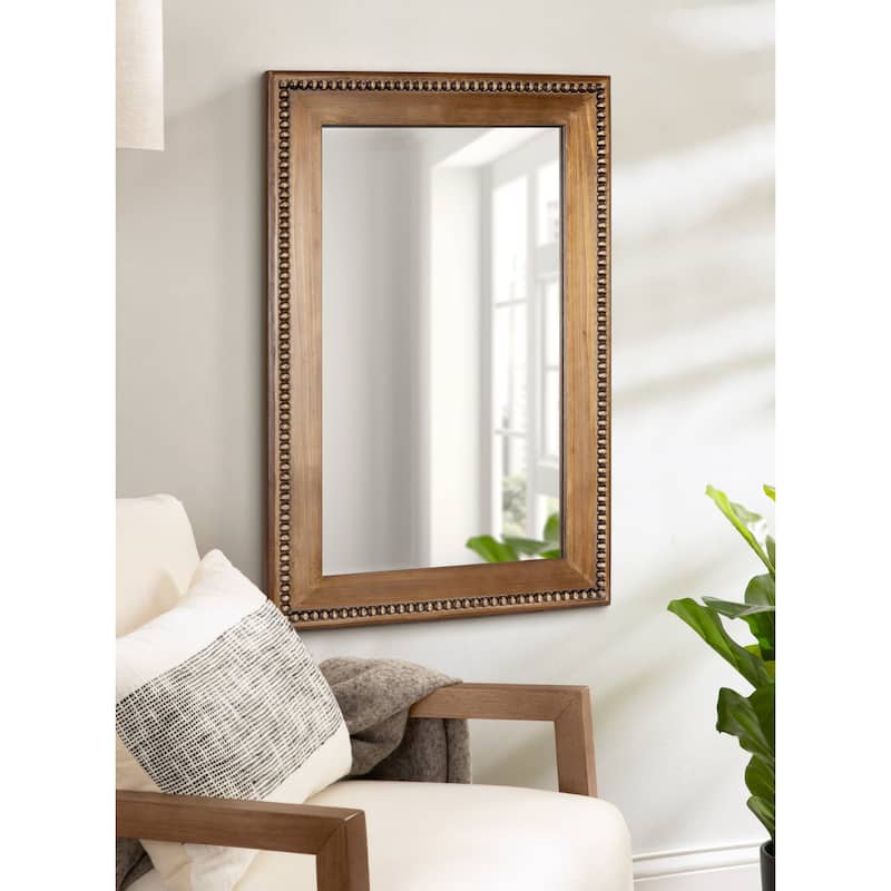 Kate and Laurel Strahm Wood Framed Wall Mirror