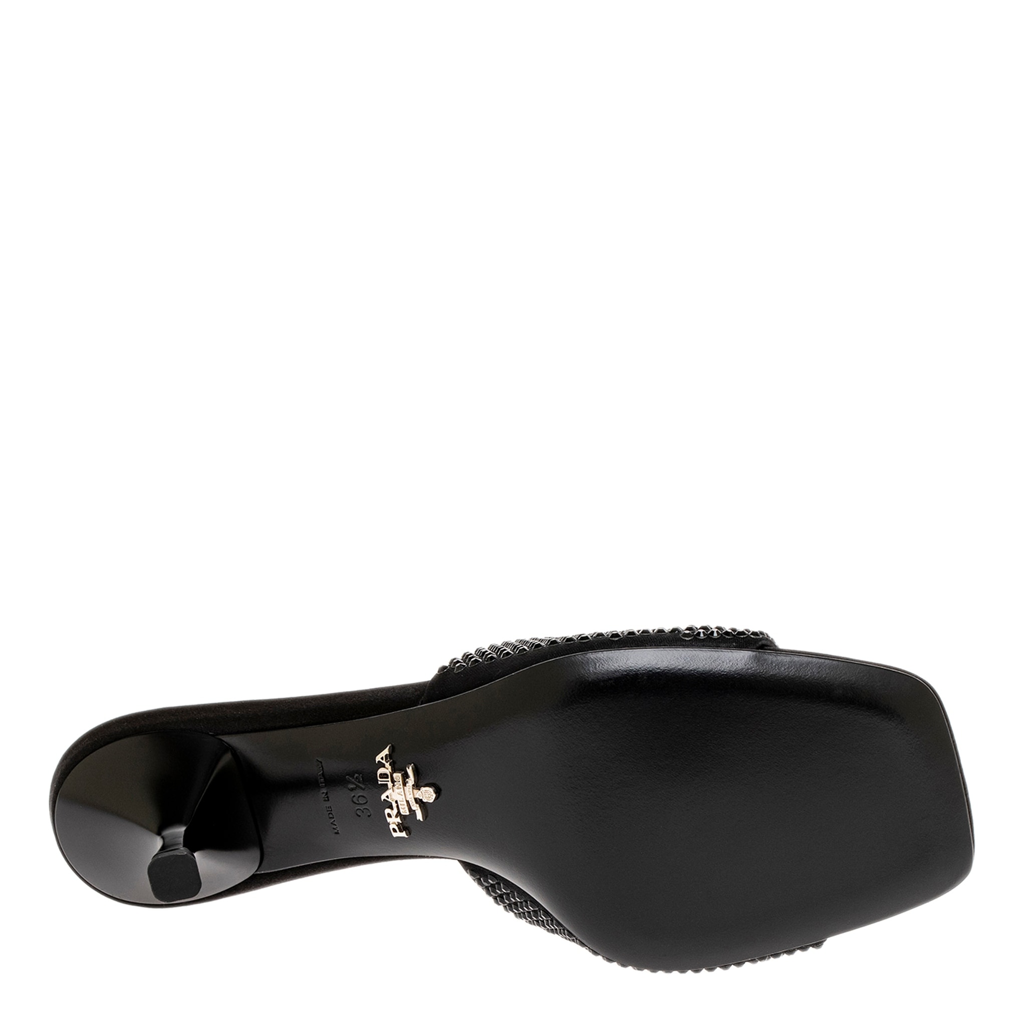 Prada Crystal Embellished Mules - Overstock - 43005306
