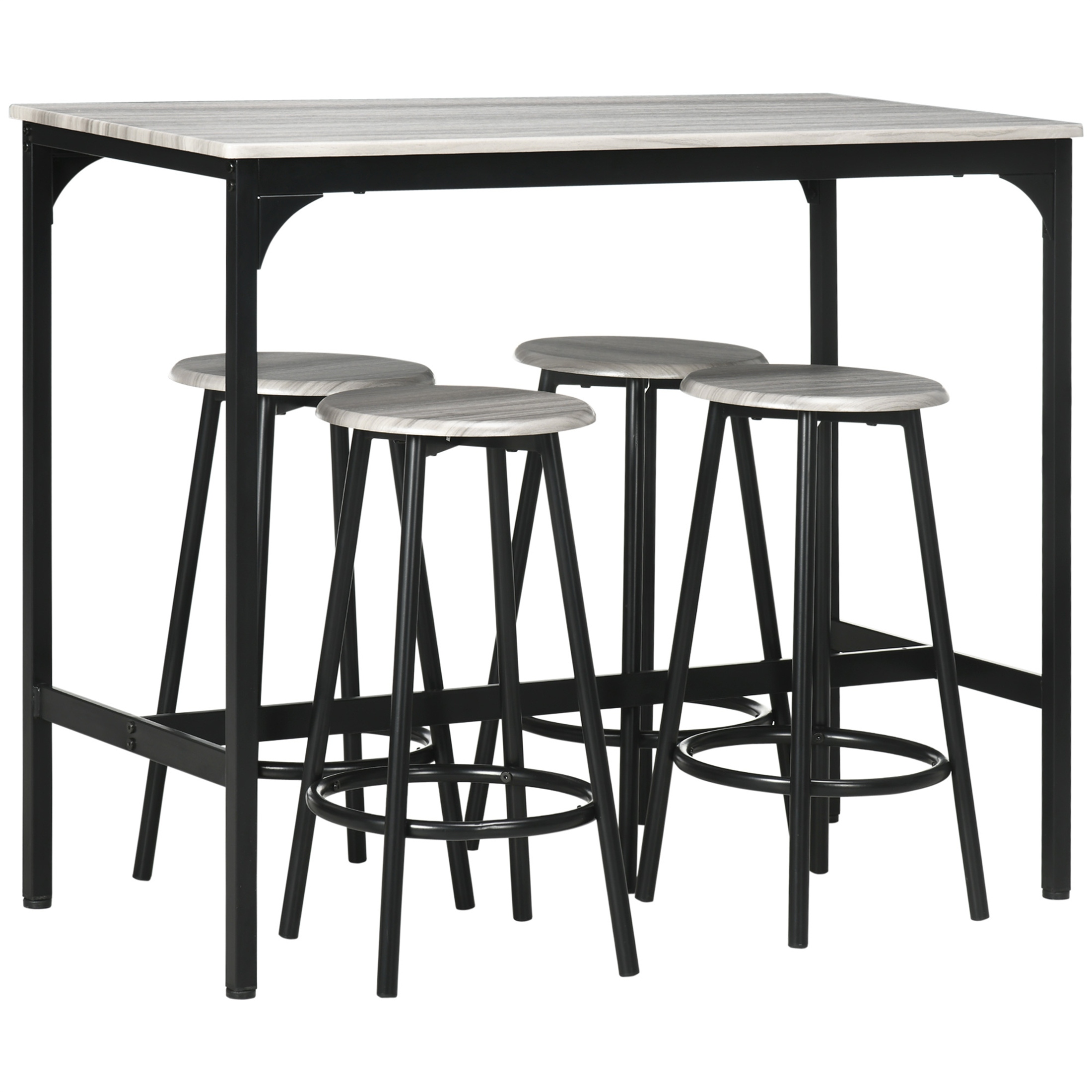 5-Piece Counter Height Bar Table Set