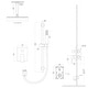 preview thumbnail 8 of 8, Lordear Shower System - 16 inch Rainfall Shower head and Handheld Shower Set with Valve Combo