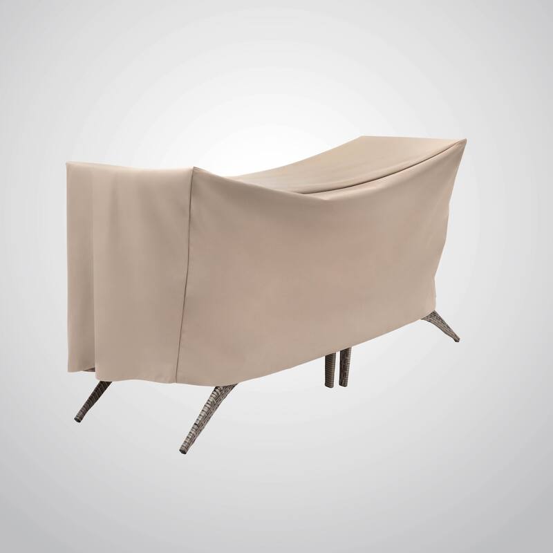 Modern Leisure Basics Patio Bistro Table & Chair Set Cover, 65"L X 32"W X 30"H, Beige - 65" x 32" x 30"