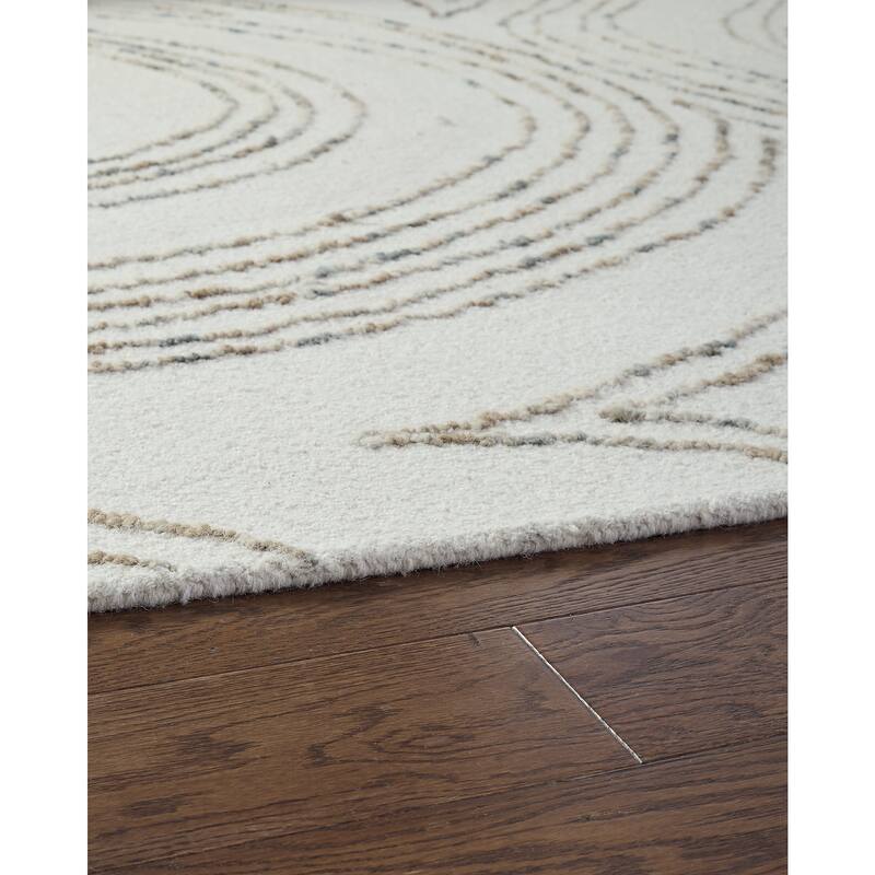 Signature Design by Ashley Deenbury Beige/Green 5' x 7' Area Rug - 61" W x 84" D x 0.5" H