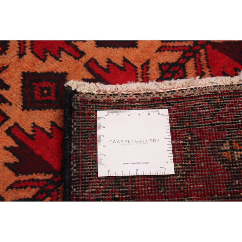 ECARPETGALLERY Hand-knotted Royal Baluch Burnt Orange Wool Rug - 3'0 x 5'9