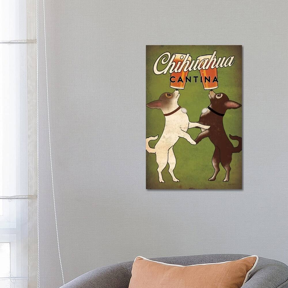iCanvas "Chihuahua Cantina" by Ryan Fowler Canvas Print