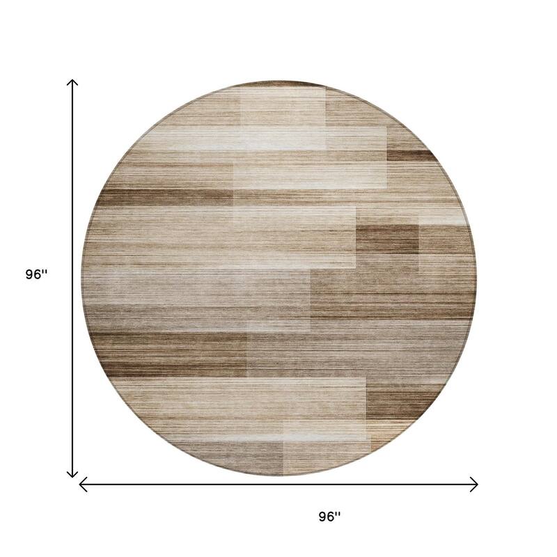 HomeRoots Striped Transitional Rectangle Outdoor Rug