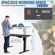 preview thumbnail 10 of 40, Futzca Height Adjustable Electric Standing Desk Sit Stand Computer Stand up Desk with Splice Board(White)