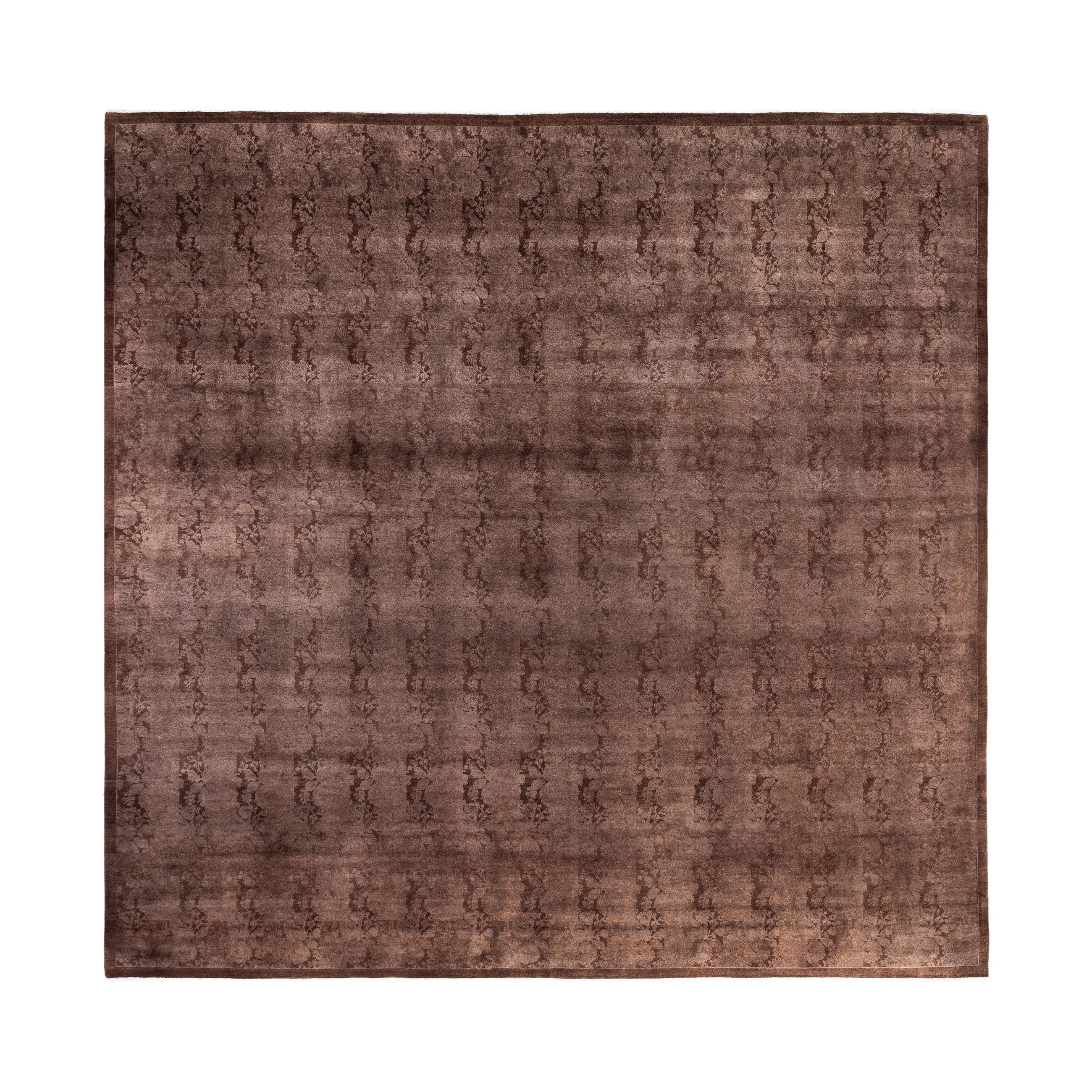 Overdyed One-of-a-Kind Hand-Knotted Square Area Rug - Beige - 12' 1" x 12' 3"