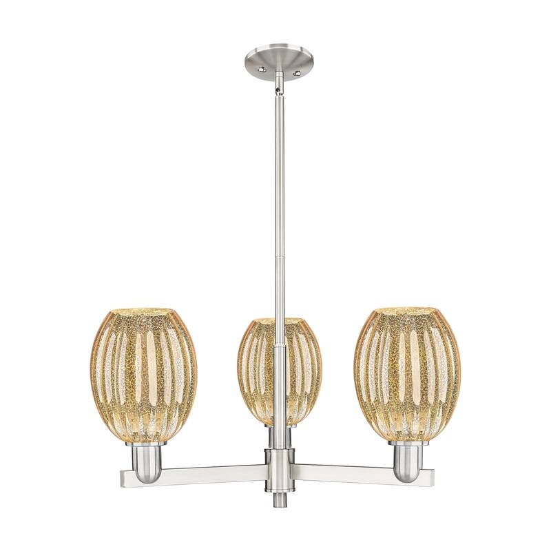 Innovations Lighting Downtown Urban - Preston - 3 Light 18" Bell Shade Stem Hung Chandelier