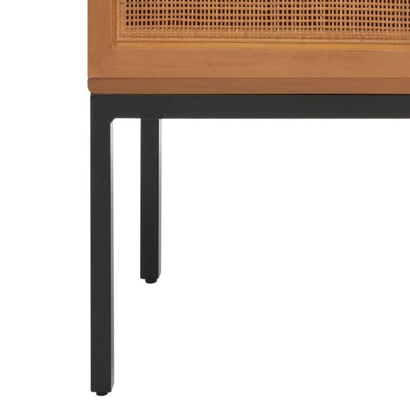 SAFAVIEH Tabetha 2-Shelf Rattan Sideboard - 54 In. W x 15 In. D x 33 In. H - 54Wx15Dx33H