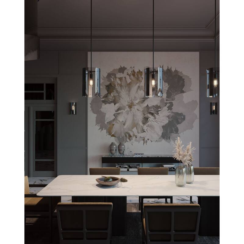 AFX DNAP10MB Pendant 10" Wide Mini Pendant with Smoke Glass Shade