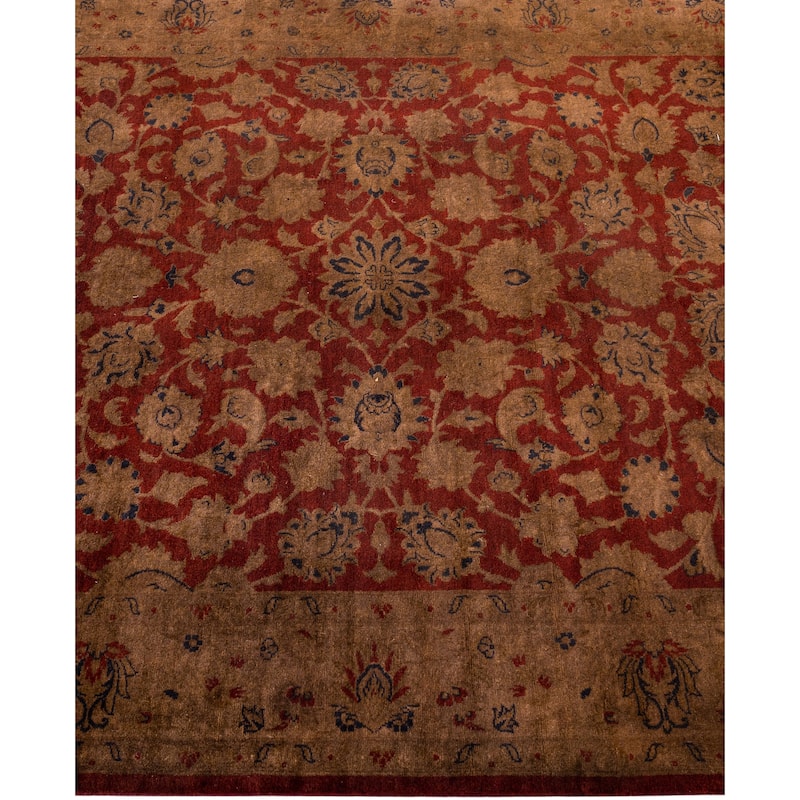 Overdyed One-of-a-Kind Hand-Knotted Area Rug - Brown - 4' 2" x 6' 2"