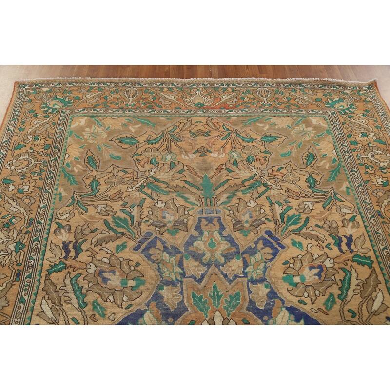 Traditional Bakhtiari Persian Vintage Area Rug Handmade Wool Carpet - 6'11"x 10'8"