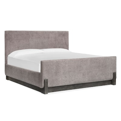 Magnussen Home Kinsley Black Heron Upholstered Panel Bed