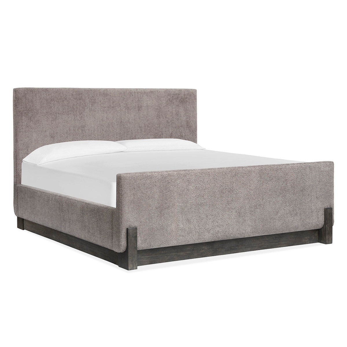 Magnussen Home Kinsley Black Heron Upholstered Panel Bed