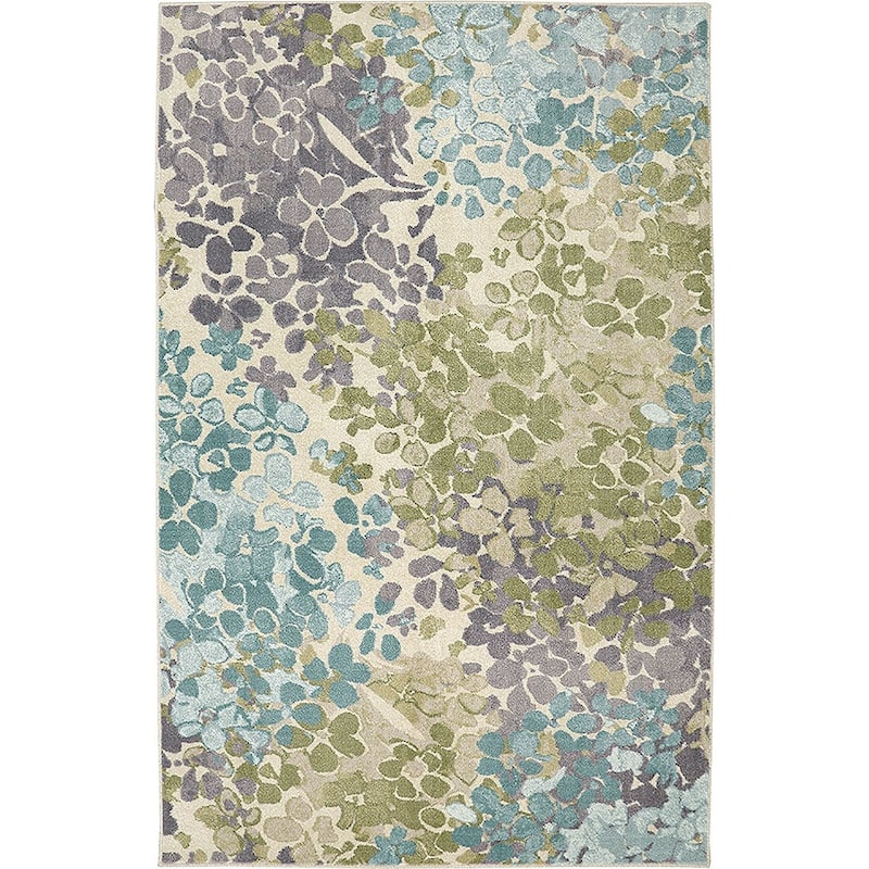 Mohawk Home Abstract Floral Radiance Area Rug - 5' x 8' - Blue - Rectangle