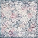 preview thumbnail 22 of 76, SAFAVIEH Madison Avery Boho Chic Distressed Area Rug 10' x 10' Square - Navy/Teal