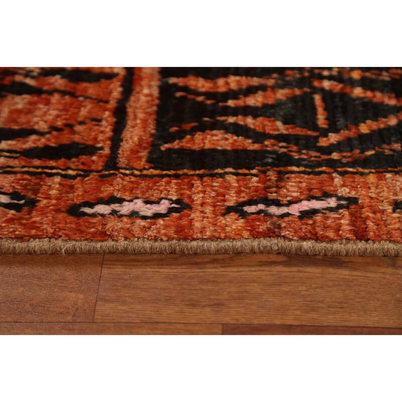 Hand Knotted Oriental 100% Wool Carpet Modern Tribal Oranges & Rust Moroccan Area Rug - 10' 2'' X 6' 8''