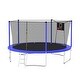 preview thumbnail 6 of 7, TN14FT Outdoor Trampoline with Safety Enclosure and Ladder - Blue