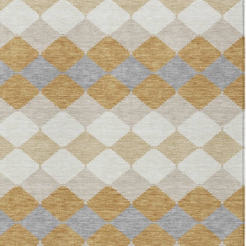 HomeRoots Geometric Transitional Rectangle Outdoor Rug