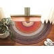 preview thumbnail 15 of 14, SAFAVIEH Handmade Braided Gula Machine Washable Country Rug 2' x 4' Half-Moon - Brown/Rust - Novelty