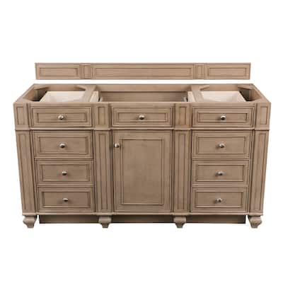 James Martin Vanities Bristol 60" Single Vanity, Whitewashed Walnut
